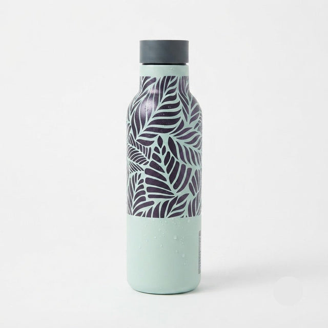 Royalford Sage Green with Tropical Leaf Print Double Wall Vacuum Insulated Water Bottle - 450ml - Al Kabayel Discount CentreRoyalford Sage Green with Tropical Leaf Print Double Wall Vacuum Insulated Water Bottle - 450mlWater BottlesROYALFORDAl Kabayel Discount Centre