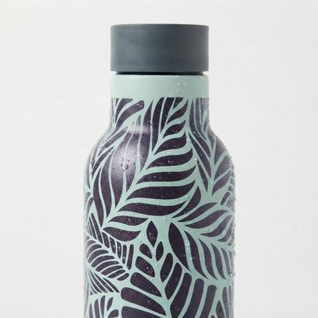 Royalford Sage Green with Tropical Leaf Print Double Wall Vacuum Insulated Water Bottle - 450ml - Al Kabayel Discount CentreRoyalford Sage Green with Tropical Leaf Print Double Wall Vacuum Insulated Water Bottle - 450mlWater BottlesROYALFORDAl Kabayel Discount Centre