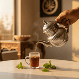 Royalford Silver Stainless Steel Arabic Tea Kettle 600ml / 1000ml – Mirror-Polished Ornate Design | Traditional Dallah Style | Ideal for Home, Majlis & Hospitality Gifting - Al Kabayel Discount CentreRoyalford Silver Stainless Steel Arabic Tea Kettle 600ml / 1000ml – Mirror-Polished Ornate Design | Traditional Dallah Style | Ideal for Home, Majlis & Hospitality GiftingTea/Coffee PotsROYALFORDAl Kabayel Discount Centre
