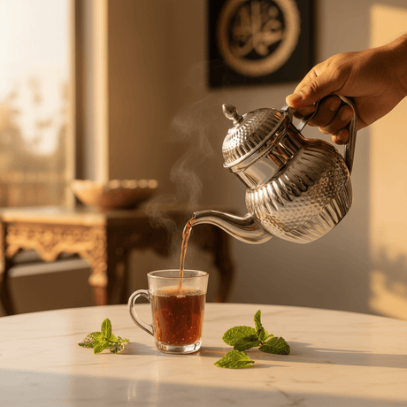 Royalford Silver Stainless Steel Arabic Tea Kettle 600ml / 1000ml – Mirror-Polished Ornate Design | Traditional Dallah Style | Ideal for Home, Majlis & Hospitality Gifting - Al Kabayel Discount CentreRoyalford Silver Stainless Steel Arabic Tea Kettle 600ml / 1000ml – Mirror-Polished Ornate Design | Traditional Dallah Style | Ideal for Home, Majlis & Hospitality GiftingTea/Coffee PotsROYALFORDAl Kabayel Discount Centre