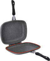 Royalford Smart Granite Series Double Grill Pan 36cm, Die - Cast Aluminium, 5 - Layer Construction, Bakelite Handle with Magnet Lock, RF9445 - Al Kabayel Discount CentreRoyalford Smart Granite Series Double Grill Pan 36cm, Die - Cast Aluminium, 5 - Layer Construction, Bakelite Handle with Magnet Lock, RF9445Frying Pans & SkilletsROYALFORDAl Kabayel Discount Centre