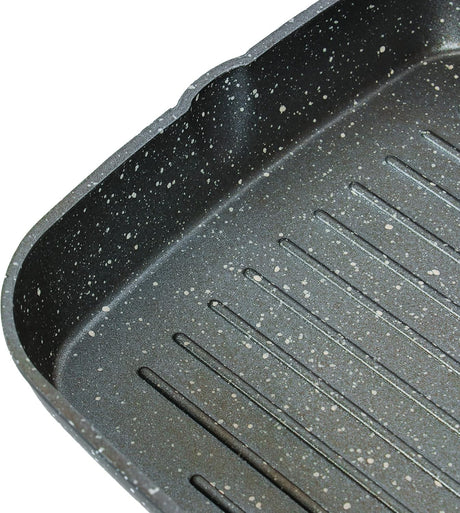 ROYALFORD Square Grill Pan Granite Coated Die - Cast Aluminum 24cm x 24cm x 5cm, 4mm Thickness - Al Kabayel Discount CentreROYALFORD Square Grill Pan Granite Coated Die - Cast Aluminum 24cm x 24cm x 5cm, 4mm ThicknessFrying Pans & SkilletsROYALFORDAl Kabayel Discount Centre