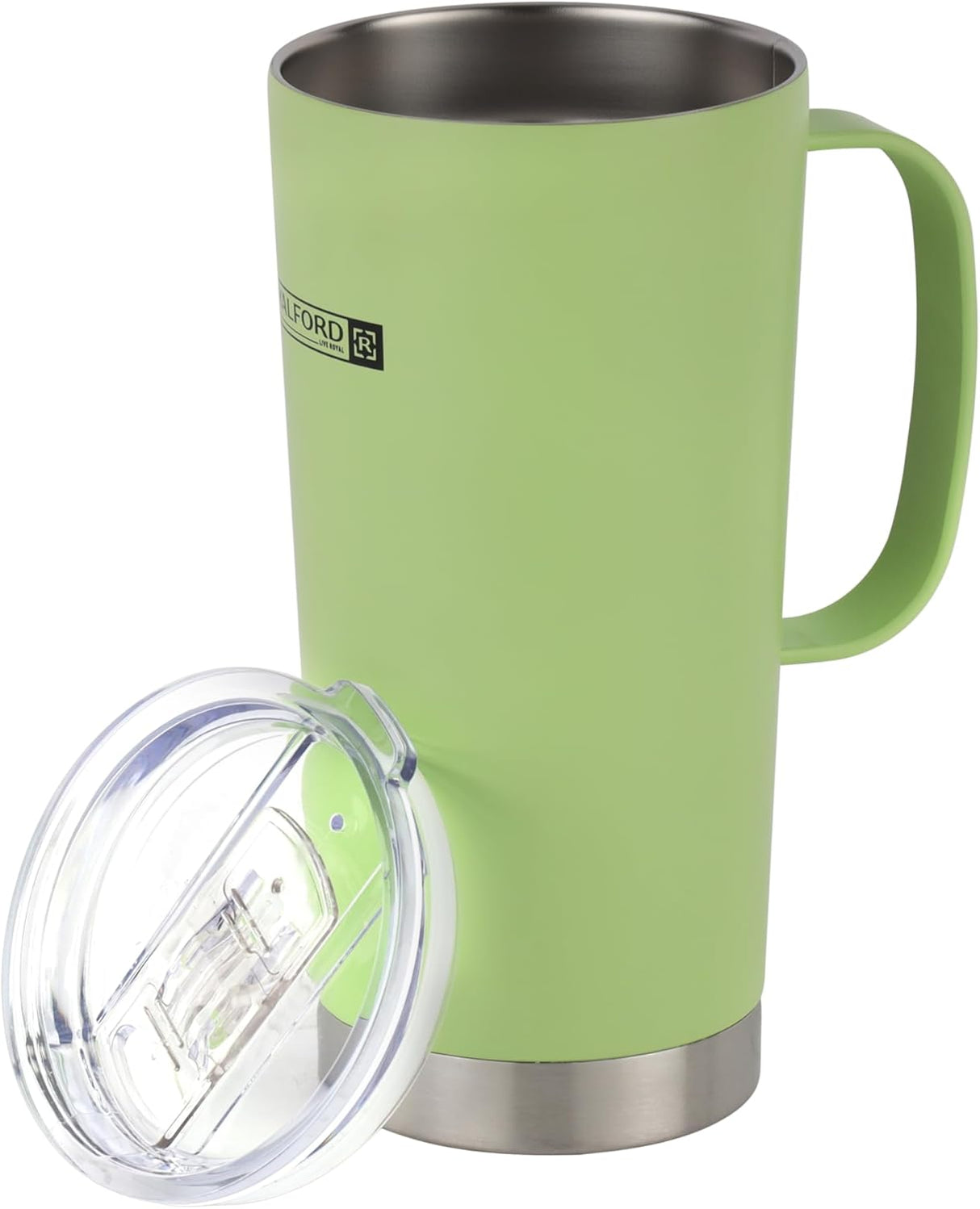 Royalford Stainless Steel Coffee Cup RF12328, Vacuum Insulated Travel Mug for Home Office Outdoor Works Great for Ice Drinks and Hot Beverages - 600ML - Al Kabayel Discount CentreRoyalford Stainless Steel Coffee Cup RF12328, Vacuum Insulated Travel Mug for Home Office Outdoor Works Great for Ice Drinks and Hot Beverages - 600MLTea CupsROYALFORDAl Kabayel Discount Centre