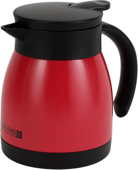 Royalford Stainless Steel Coffee Pot 500ml, SS304 Inner Pot, Red - RF8303 - Al Kabayel Discount CentreRoyalford Stainless Steel Coffee Pot 500ml, SS304 Inner Pot, Red - RF8303Tea/Coffee PotsROYALFORDAl Kabayel Discount Centre