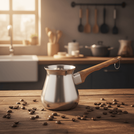 Royalford Stainless Steel Coffee Warmer with brown Handle – 700ml - Al Kabayel Discount CentreRoyalford Stainless Steel Coffee Warmer with brown Handle – 700mlTea/Coffee PotsROYALFORDAl Kabayel Discount Centre