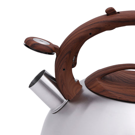 ROYALFORD Stainless Steel Whistling Kettle 3000ml, Elegant Wood Finish - RF9843 - Al Kabayel Discount CentreROYALFORD Stainless Steel Whistling Kettle 3000ml, Elegant Wood Finish - RF9843Tea/Coffee PotsROYALFORDAl Kabayel Discount Centre