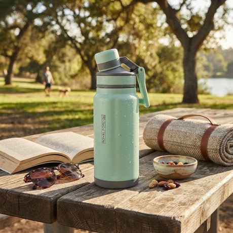 Royalford Teal Green Double Wall Vacuum Insulated Water Bottle - 500ml - Al Kabayel Discount CentreRoyalford Teal Green Double Wall Vacuum Insulated Water Bottle - 500mlWater BottlesROYALFORDAl Kabayel Discount Centre