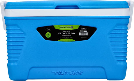 Royalford Thermo - Wagon Insulated Ice Cooler Box 32L, 3 - Layer PP - PU - HDPE Thermal Insulation, Blue - RF10479 - Al Kabayel Discount CentreRoyalford Thermo - Wagon Insulated Ice Cooler Box 32L, 3 - Layer PP - PU - HDPE Thermal Insulation, Blue - RF10479CoolersROYALFORDAl Kabayel Discount Centre