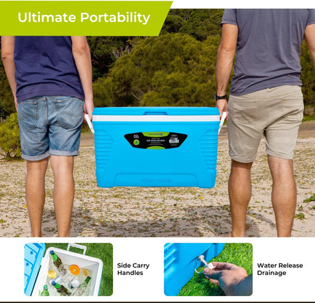 Royalford Thermo - Wagon Insulated Ice Cooler Box 32L, 3 - Layer PP - PU - HDPE Thermal Insulation, Blue - RF10479 - Al Kabayel Discount CentreRoyalford Thermo - Wagon Insulated Ice Cooler Box 32L, 3 - Layer PP - PU - HDPE Thermal Insulation, Blue - RF10479CoolersROYALFORDAl Kabayel Discount Centre