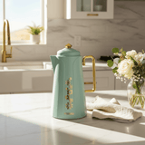 Royalford Vacuum Flask 1L – Dull Blue with Gold Floral - Al Kabayel Discount CentreRoyalford Vacuum Flask 1L – Dull Blue with Gold FloralThermosROYALFORDAl Kabayel Discount Centre