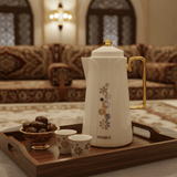Royalford Vacuum Flask 1L – Off - White & Gold Floral - Al Kabayel Discount CentreRoyalford Vacuum Flask 1L – Off - White & Gold FloralThermosROYALFORDAl Kabayel Discount Centre