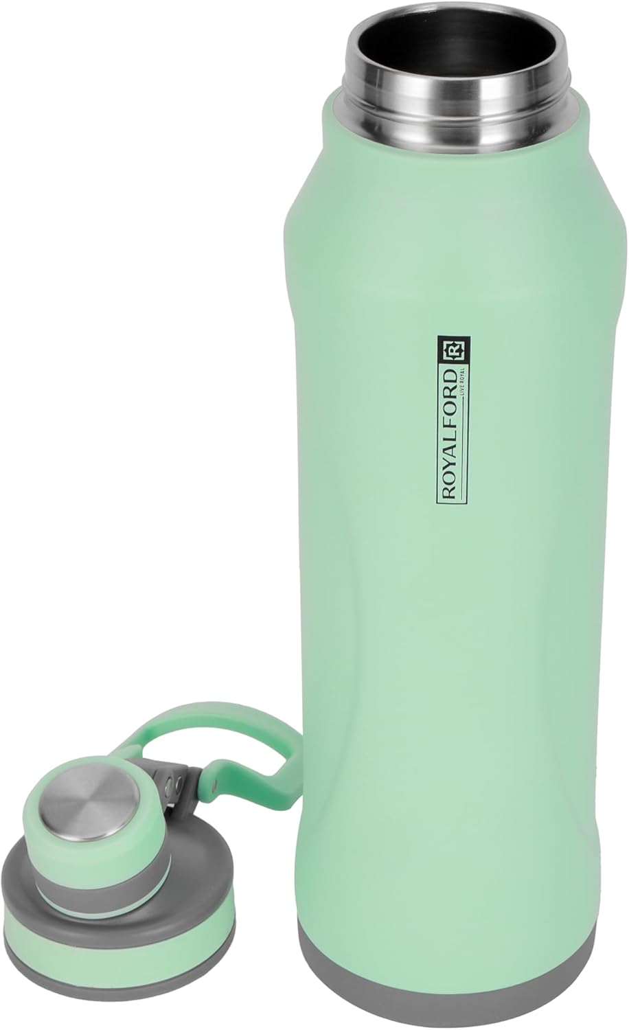 Royalford Water Bottle RF12438 Stainless Steel Double Wall Insulated thermos Bottle Hot Cold Water Flask Sports Bottle for Indoor and Outdoor Unbreakable Leak proof Light weight Assorted Colors - 1200ML - Al Kabayel Discount CentreRoyalford Water Bottle RF12438 Stainless Steel Double Wall Insulated thermos Bottle Hot Cold Water Flask Sports Bottle for Indoor and Outdoor Unbreakable Leak proof Light weight Assorted Colors - 1200MLWater BottlesROYALFORDAl Kabayel Discount Centre