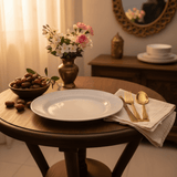Royalford White Melamine Deep Plate — Elegant Crackle Rim Design | 10 Inch - Al Kabayel Discount CentreRoyalford White Melamine Deep Plate — Elegant Crackle Rim Design | 10 InchPlatesROYALFORDAl Kabayel Discount Centre
