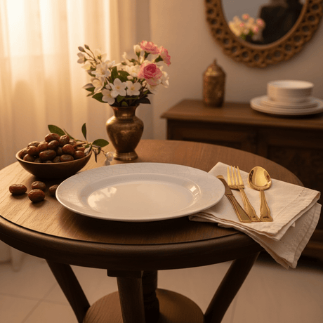 Royalford White Melamine Deep Plate — Elegant Crackle Rim Design | 10 Inch - Al Kabayel Discount CentreRoyalford White Melamine Deep Plate — Elegant Crackle Rim Design | 10 InchPlatesROYALFORDAl Kabayel Discount Centre