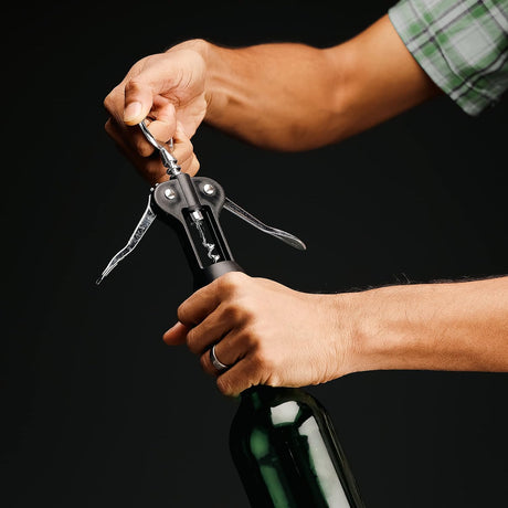 Royalford Wing Corkscrew Wine Bottle Opener – Stainless Steel 17cm (RF10773) - Al Kabayel Discount CentreRoyalford Wing Corkscrew Wine Bottle Opener – Stainless Steel 17cm (RF10773)Can OpenersROYALFORDAl Kabayel Discount Centre