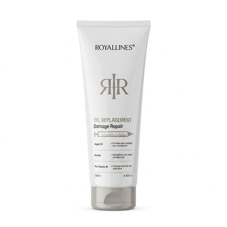 Royallines Argan Oil & Keratin Damage Repair Oil Replacement – 250ml - Al Kabayel Discount CentreRoyallines Argan Oil & Keratin Damage Repair Oil Replacement – 250mlHair CareROYALLINESAl Kabayel Discount Centre