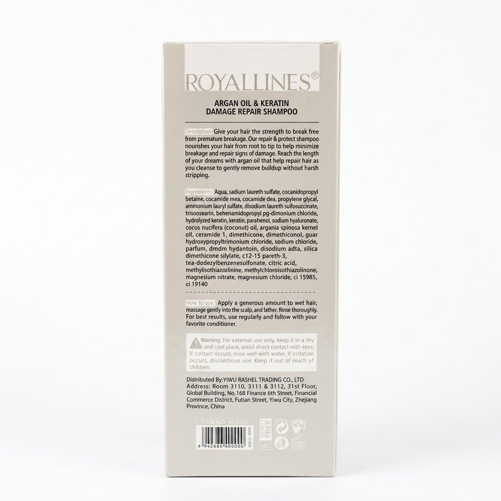 Royallines Argan Oil & Keratin Damage Repair Shampoo 700ml - Al Kabayel Discount CentreRoyallines Argan Oil & Keratin Damage Repair Shampoo 700mlShampoo/ConditionerROYALLINESAl Kabayel Discount Centre