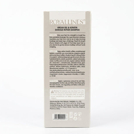 Royallines Argan Oil & Keratin Damage Repair Shampoo 700ml - Al Kabayel Discount CentreRoyallines Argan Oil & Keratin Damage Repair Shampoo 700mlShampoo/ConditionerROYALLINESAl Kabayel Discount Centre