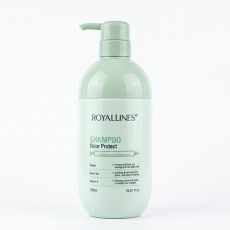 Royallines Keratin & Green Tea Color Protect Shampoo 700ml - Al Kabayel Discount CentreRoyallines Keratin & Green Tea Color Protect Shampoo 700mlShampoo/ConditionerROYALLINESAl Kabayel Discount Centre