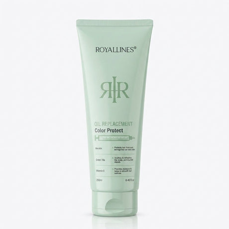 Royallines Keratin & Green Tea Oil Replacement – Color Protect (250ml) - Al Kabayel Discount CentreRoyallines Keratin & Green Tea Oil Replacement – Color Protect (250ml)Hair CareROYALLINESAl Kabayel Discount Centre