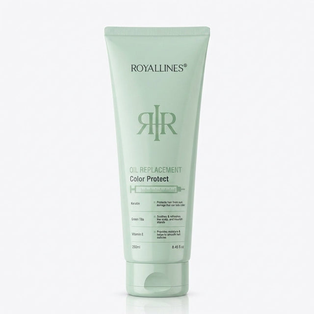 Royallines Keratin & Green Tea Oil Replacement – Color Protect (250ml) - Al Kabayel Discount CentreRoyallines Keratin & Green Tea Oil Replacement – Color Protect (250ml)Hair CareROYALLINESAl Kabayel Discount Centre
