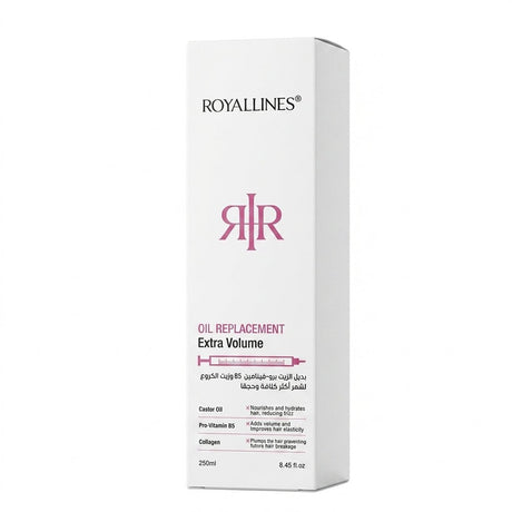 Royallines Oil Replacement Extra Volume – Pro-Vitamin B5 & Castor Oil | 250ml - Al Kabayel Discount CentreRoyallines Oil Replacement Extra Volume – Pro-Vitamin B5 & Castor Oil | 250mlHair CareROYALLINESAl Kabayel Discount Centre