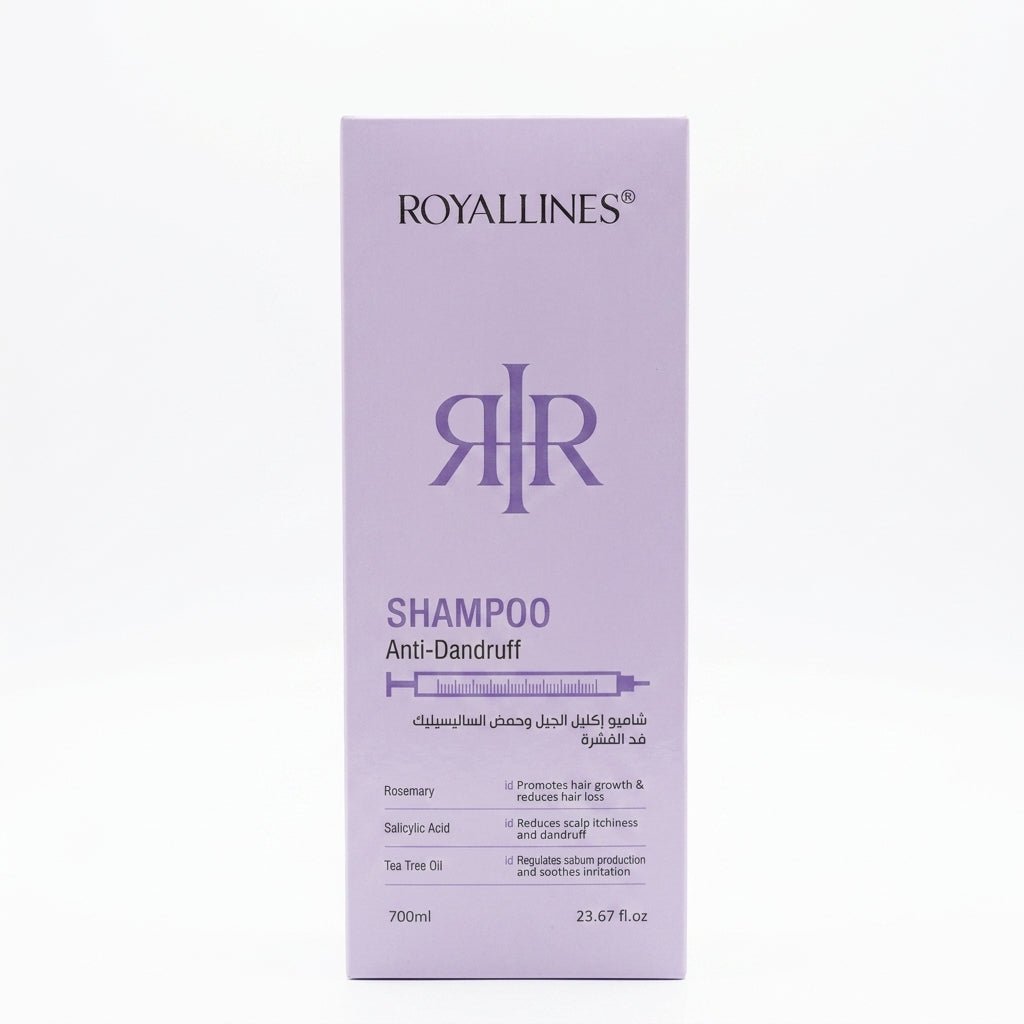 Royallines Rosemary & Salicylic Acid Anti-Dandruff Shampoo with Tea Tree Oil – 700ml - Al Kabayel Discount CentreRoyallines Rosemary & Salicylic Acid Anti-Dandruff Shampoo with Tea Tree Oil – 700mlShampoo/ConditionerROYALLINESAl Kabayel Discount Centre