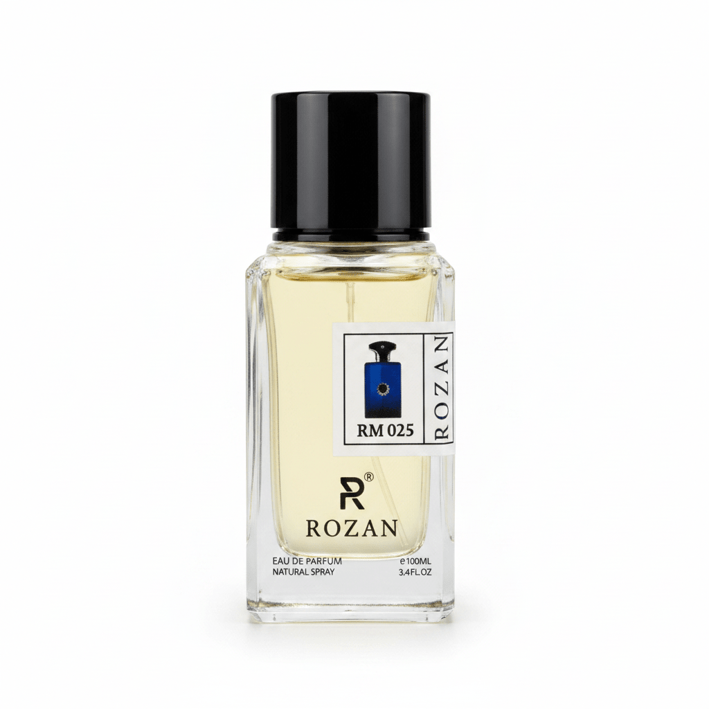 Rozan RM 025 Eau de Parfum for Men 100ml – Oriental Woody Fragrance | Natural Spray | Inspired Version | - Al Kabayel Discount CentreRozan RM 025 Eau de Parfum for Men 100ml – Oriental Woody Fragrance | Natural Spray | Inspired Version |PerfumesROZANAl Kabayel Discount Centre