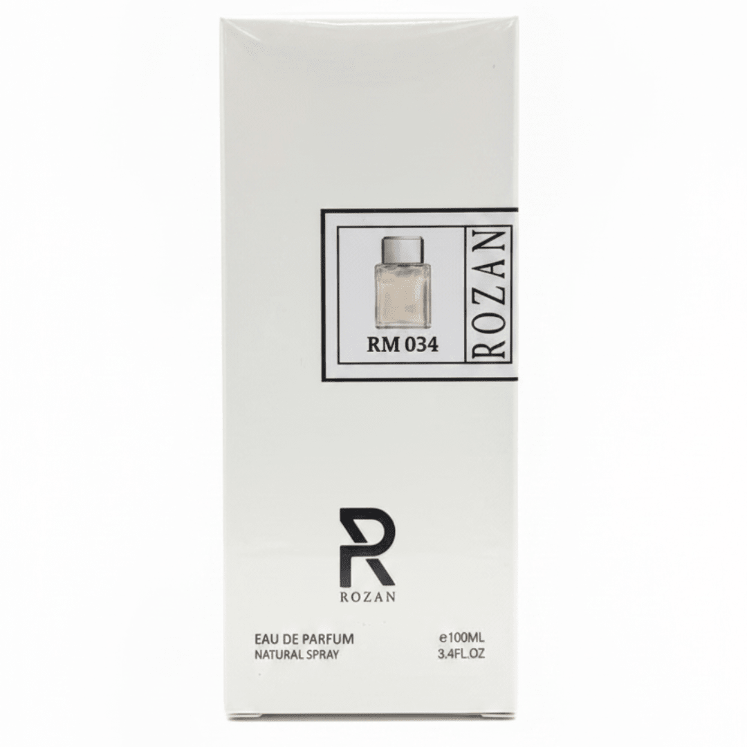 Rozan RM 034 Eau de Parfum for Men – 100ml | Woody Floral Musk Fragrance | Natural Spray | Inspired Version | - Al Kabayel Discount CentreRozan RM 034 Eau de Parfum for Men – 100ml | Woody Floral Musk Fragrance | Natural Spray | Inspired Version |PerfumesROZANAl Kabayel Discount Centre