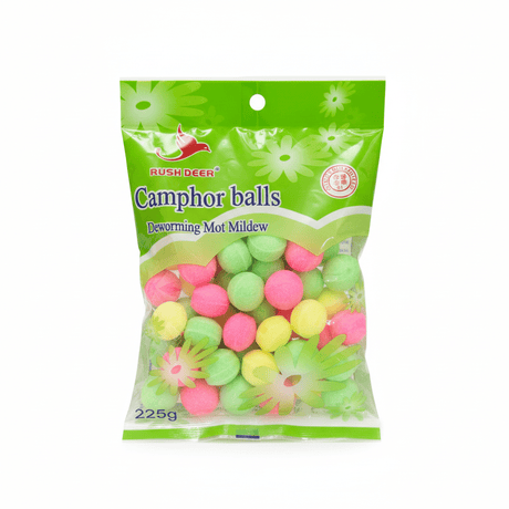 Rush Deer Camphor Balls 225gm, Deworming Mot Mildew, Multicolor - Al Kabayel Discount CentreRush Deer Camphor Balls 225gm, Deworming Mot Mildew, MulticolorHousehold CleaningRUSH DEERAl Kabayel Discount Centre