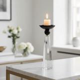 Rustic Crystal & Black Wooden Decorative Candle Holder for Modern Home Interiors – 22cm - Al Kabayel Discount CentreRustic Crystal & Black Wooden Decorative Candle Holder for Modern Home Interiors – 22cmHome Décor AccentsAKDCAl Kabayel Discount Centre
