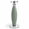 Sage Green Plastic & Metal Textured Pillar Candle Holder with Chrome Accents – 29cm - Al Kabayel Discount CentreSage Green Plastic & Metal Textured Pillar Candle Holder with Chrome Accents – 29cmHome Décor AccentsAKDCAl Kabayel Discount Centre