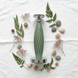 Sage Green Plastic & Metal Textured Pillar Candle Holder with Chrome Accents – 29cm - Al Kabayel Discount CentreSage Green Plastic & Metal Textured Pillar Candle Holder with Chrome Accents – 29cmHome Décor AccentsAKDCAl Kabayel Discount Centre