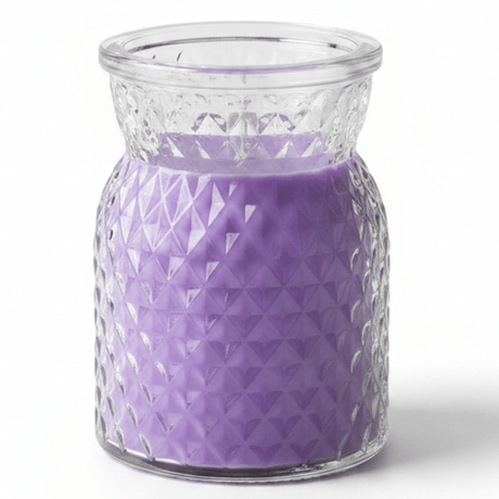 Sakha Lavender Scented Candle in Diamond - Cut Glass Jar | 10×7 cm - Al Kabayel Discount CentreSakha Lavender Scented Candle in Diamond - Cut Glass Jar | 10×7 cmHome FragrancesSAKHAAl Kabayel Discount Centre