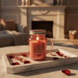 Sakha Rose Scented Candle — Glass Jar, 9cm - Al Kabayel Discount CentreSakha Rose Scented Candle — Glass Jar, 9cmHome FragrancesSAKHAAl Kabayel Discount Centre