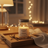 Sakha Vanilla Scented Candle — Glass Jar | 9cm - Al Kabayel Discount CentreSakha Vanilla Scented Candle — Glass Jar | 9cmHome FragrancesSAKHAAl Kabayel Discount Centre
