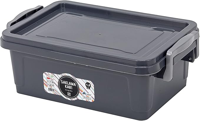 Saklama kabi Storage Box with Lid & Latching Capacity - 1.5 L - Al Kabayel Discount CentreSaklama kabi Storage Box with Lid & Latching Capacity - 1.5 LOrganizers & AccessoriesSAKLAMA KABIAl Kabayel Discount Centre