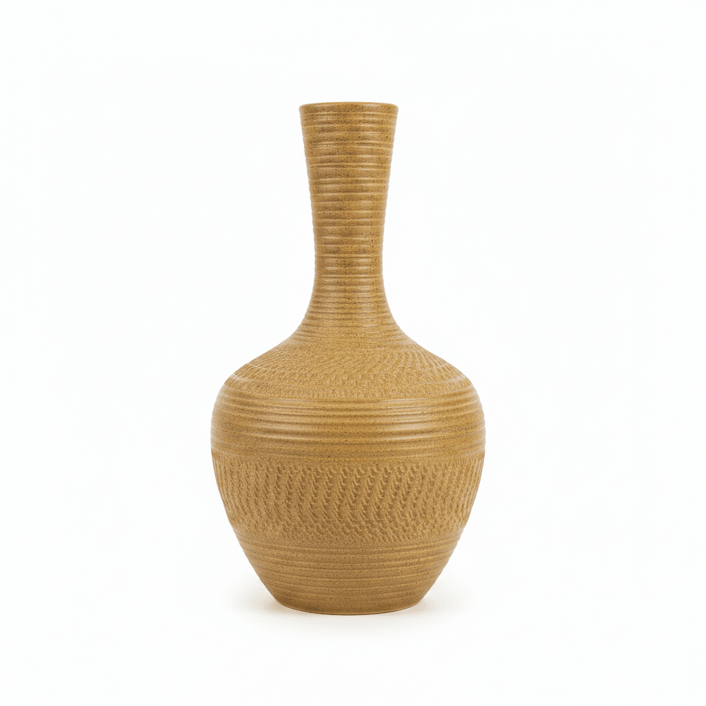Sandy Golden Brown Ceramic Flower Vase - 35cm - Al Kabayel Discount CentreSandy Golden Brown Ceramic Flower Vase - 35cmFlower VaseAKDCAl Kabayel Discount Centre