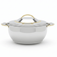 Sanjana Salma Compact Stainless Steel Insulated Hotpot for Food Storage and Serving Durable Silver & Gold Finish 600 ml - Al Kabayel Discount CentreSanjana Salma Compact Stainless Steel Insulated Hotpot for Food Storage and Serving Durable Silver & Gold Finish 600 mlCasserolesSANJANAAl Kabayel Discount Centre