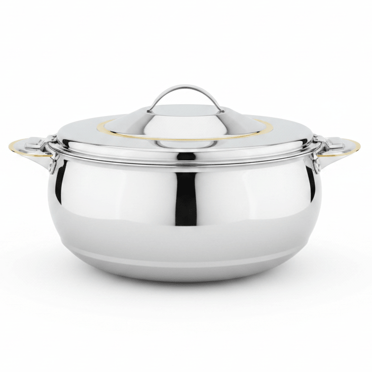 Sanjana Salma Large Capacity Stainless Steel Hotpot with Thermal Insulation Ideal for Family Serving 3000 ml - Al Kabayel Discount CentreSanjana Salma Large Capacity Stainless Steel Hotpot with Thermal Insulation Ideal for Family Serving 3000 mlCasserolesSANJANAAl Kabayel Discount Centre