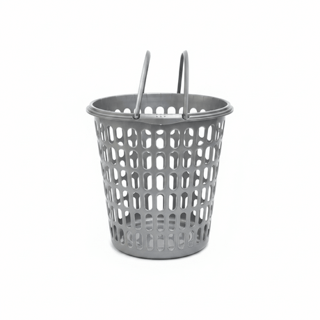 Sarvah Grey Plastic Laundry Basket with Handles - 45×42 cm - Al Kabayel Discount CentreSarvah Grey Plastic Laundry Basket with Handles - 45×42 cmOrganizers & AccessoriesSARVAHAl Kabayel Discount Centre