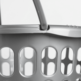 Sarvah Grey Plastic Laundry Basket with Handles - 45×42 cm - Al Kabayel Discount CentreSarvah Grey Plastic Laundry Basket with Handles - 45×42 cmOrganizers & AccessoriesSARVAHAl Kabayel Discount Centre