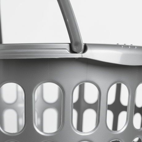 Sarvah Grey Plastic Laundry Basket with Handles - 45×42 cm - Al Kabayel Discount CentreSarvah Grey Plastic Laundry Basket with Handles - 45×42 cmOrganizers & AccessoriesSARVAHAl Kabayel Discount Centre