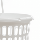 Sarvah White Plastic Laundry Basket with Handles - 38×38 cm - Al Kabayel Discount CentreSarvah White Plastic Laundry Basket with Handles - 38×38 cmOrganizers & AccessoriesSARVAHAl Kabayel Discount Centre