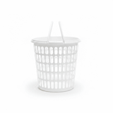 Sarvah White Plastic Laundry Basket with Handles - 38×38 cm - Al Kabayel Discount CentreSarvah White Plastic Laundry Basket with Handles - 38×38 cmOrganizers & AccessoriesSARVAHAl Kabayel Discount Centre