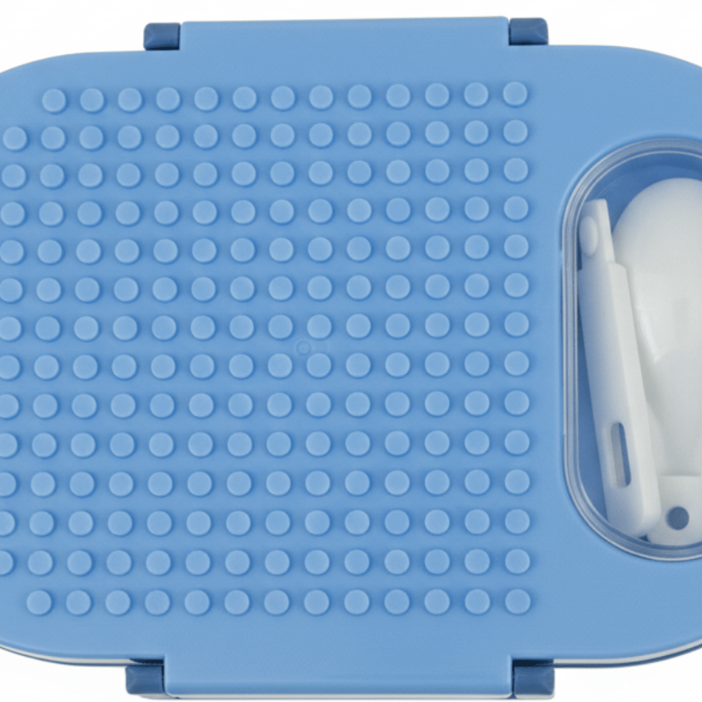 SBC Blue 2-Section Lunch Box with Spoon – 23×16cm - Al Kabayel Discount CentreSBC Blue 2-Section Lunch Box with Spoon – 23×16cmLunch BoxSBCAl Kabayel Discount Centre