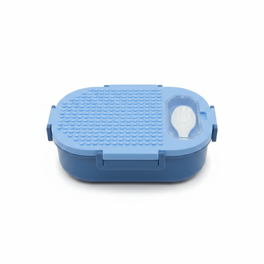 SBC Blue 2-Section Lunch Box with Spoon – 23×16cm - Al Kabayel Discount CentreSBC Blue 2-Section Lunch Box with Spoon – 23×16cmLunch BoxSBCAl Kabayel Discount Centre