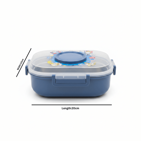 SBC Blue 2-Section Stainless Steel Kids Lunch Box with Spoon - 20×13 cm - Al Kabayel Discount CentreSBC Blue 2-Section Stainless Steel Kids Lunch Box with Spoon - 20×13 cmLunch BoxSBCAl Kabayel Discount Centre