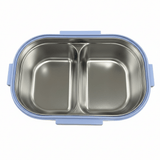SBC Blue & Green 2-Section Stainless Steel Lunch Box with Spoon – 23×16cm - Al Kabayel Discount CentreSBC Blue & Green 2-Section Stainless Steel Lunch Box with Spoon – 23×16cmLunch BoxSBCAl Kabayel Discount Centre