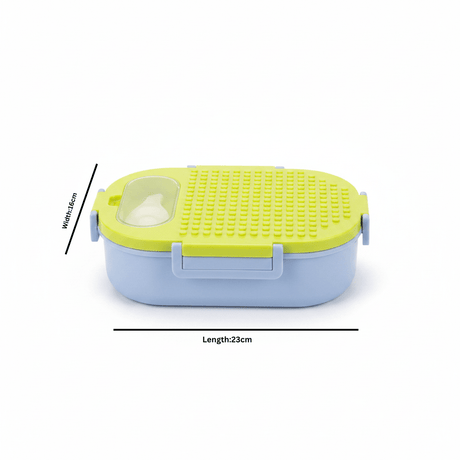 SBC Blue & Green 2-Section Stainless Steel Lunch Box with Spoon – 23×16cm - Al Kabayel Discount CentreSBC Blue & Green 2-Section Stainless Steel Lunch Box with Spoon – 23×16cmLunch BoxSBCAl Kabayel Discount Centre
